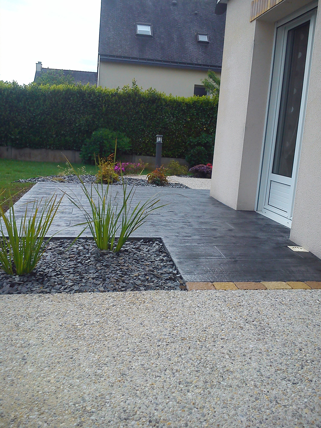 Béton Décoratif : béton imprimé, béton lavé, béton drainant | Jardins